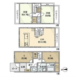 千年戸建の物件間取画像